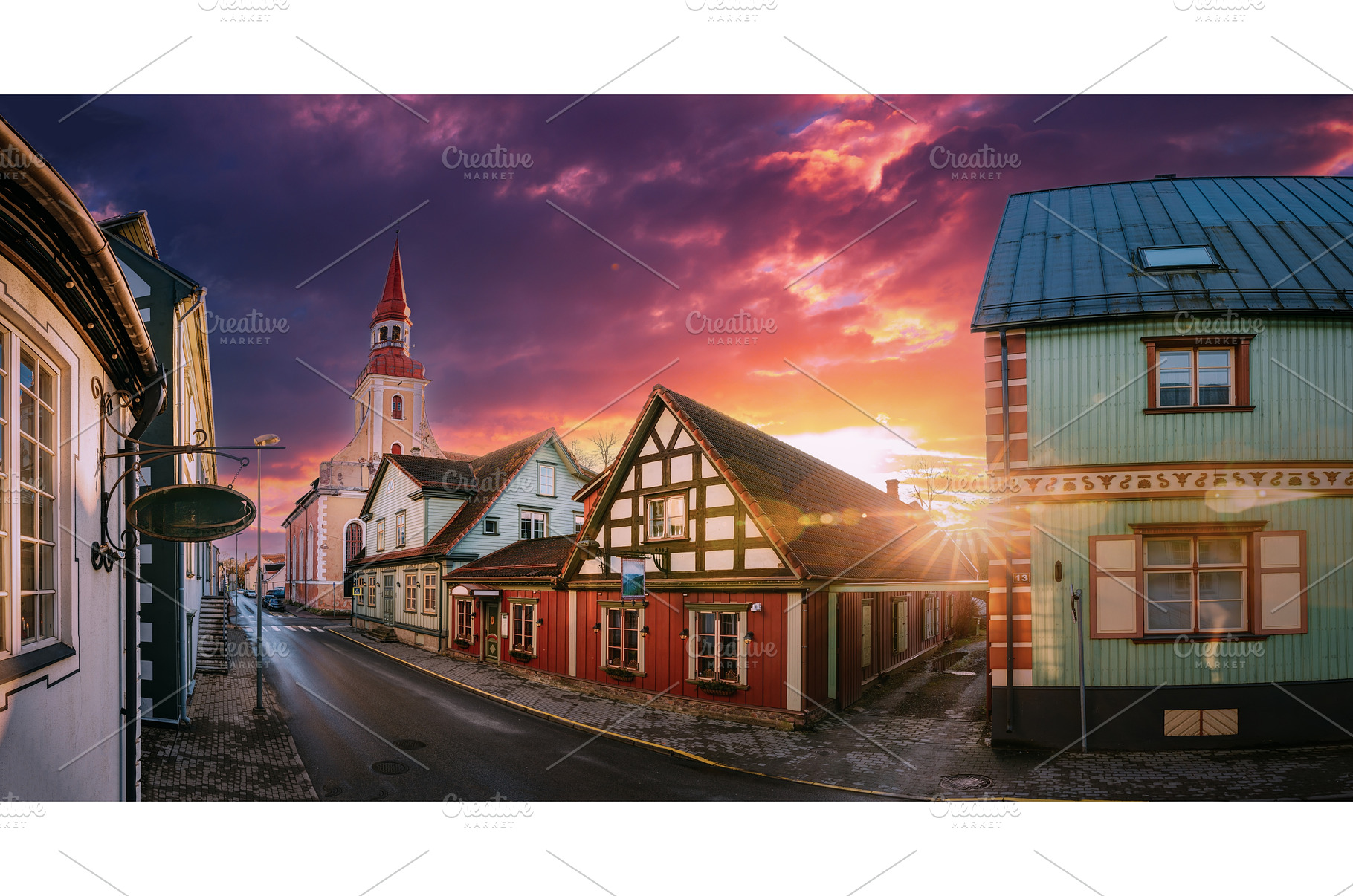 Parnu, Estonia. Puhavaimu Street, an Architecture Photo by Our Amazing World