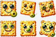 Funny Cracker Watercolor Clipart, an Illustration by Black Bird Studio (Thumbnail 3 of 6)