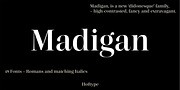Madigan, a Serif Font by Hoftype (Thumbnail 1 of 13)