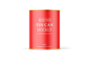 Tin Can w/ Matte Finish Mockup, a Cups & Container Mockup by Mockups Planet (Thumbnail 3 of 7)