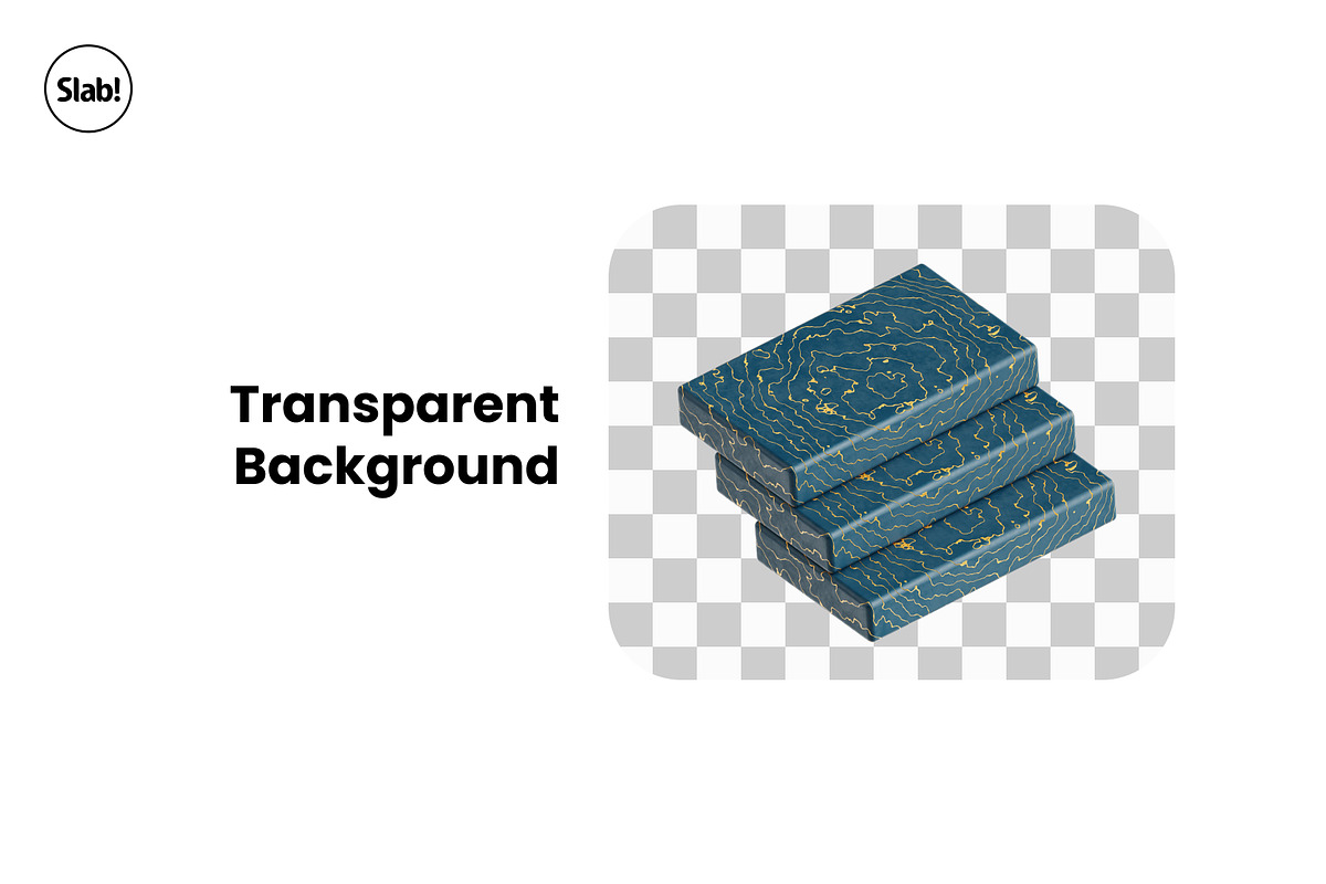 Dark Marble Abstract Shapes 3D Icon, an Object 3D Model by SLAB! Design (Photo 3 of 4)