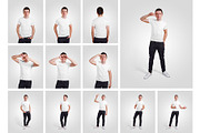 Male T-Shirt PSD Mockups Vol3, a Shirt Mockup by Hi, Mock-Up! (Thumbnail 10 of 10)