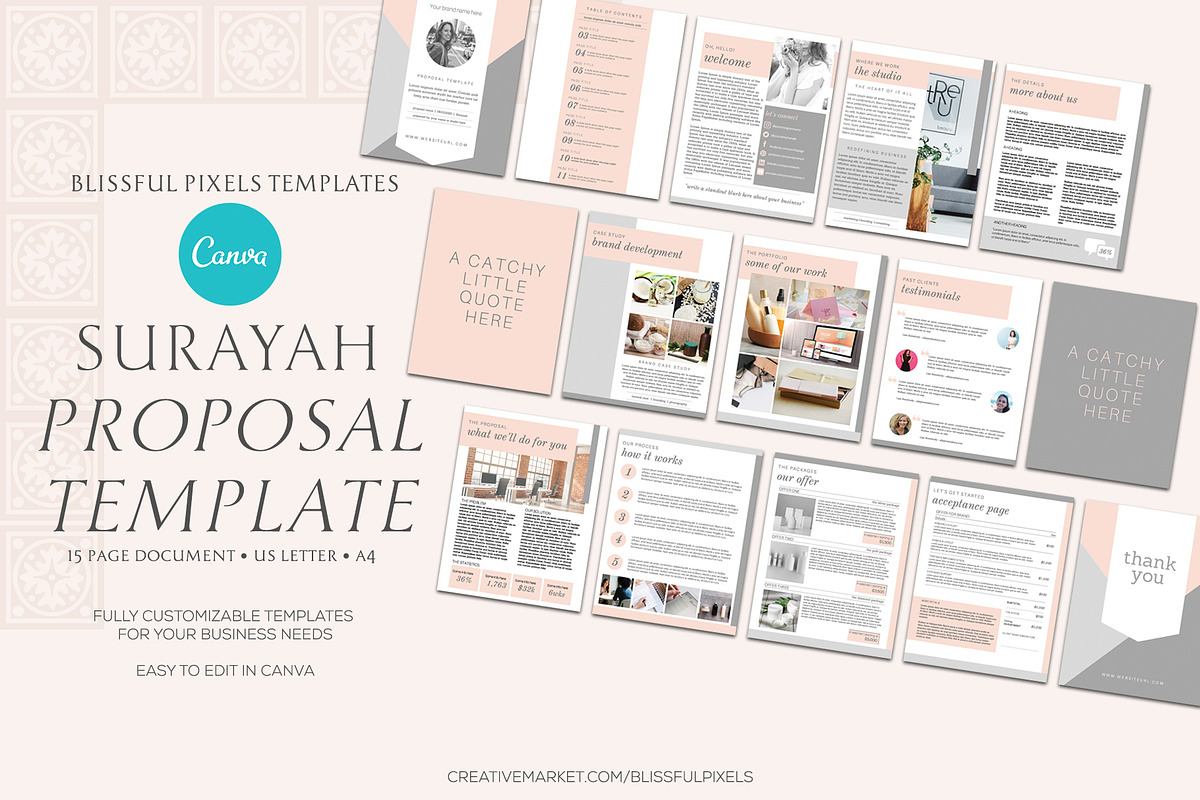 Surayah - Business Proposal Template, a Brochure Template by Blissful Pixels (Photo 2 of 4)
