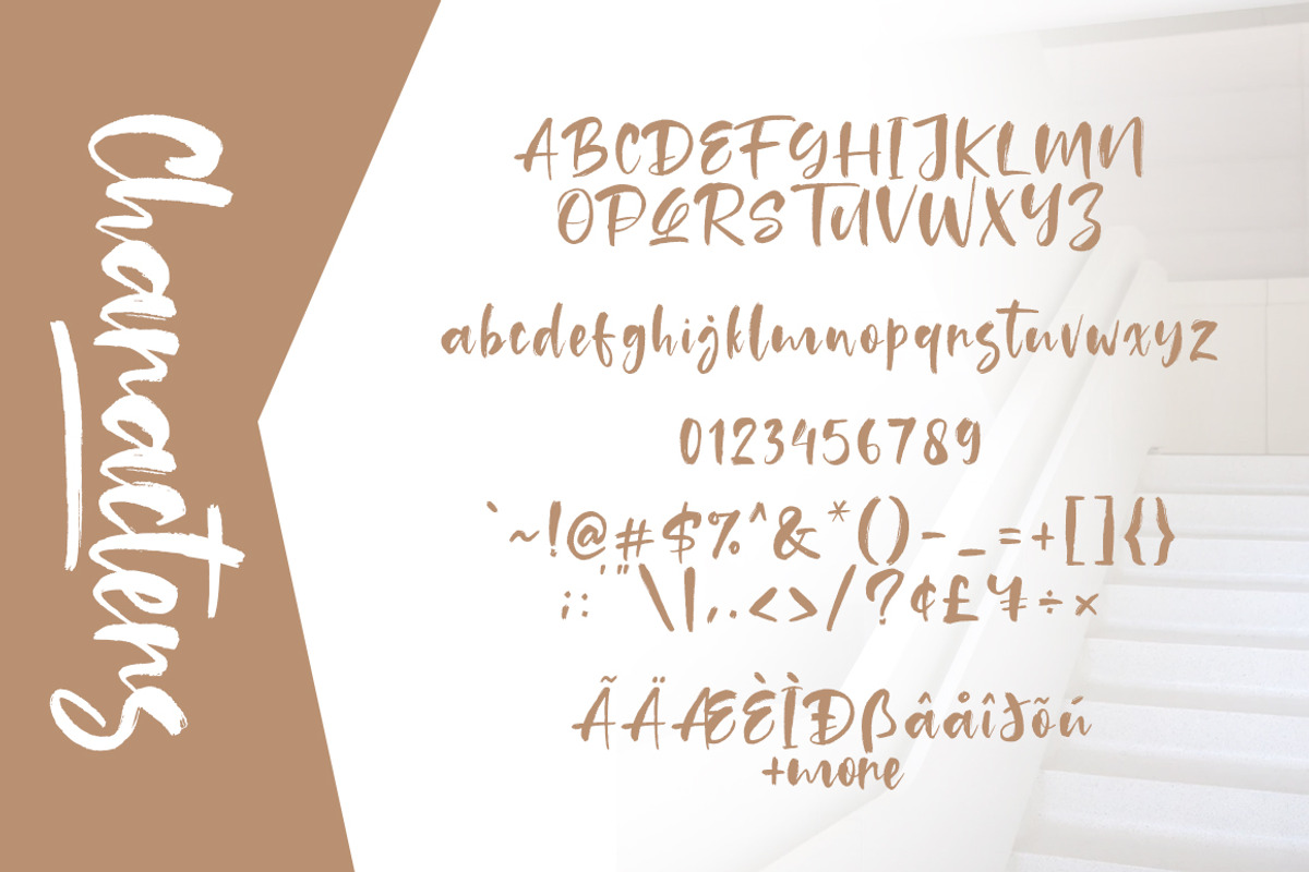 Tuckers Brush Font preview 7