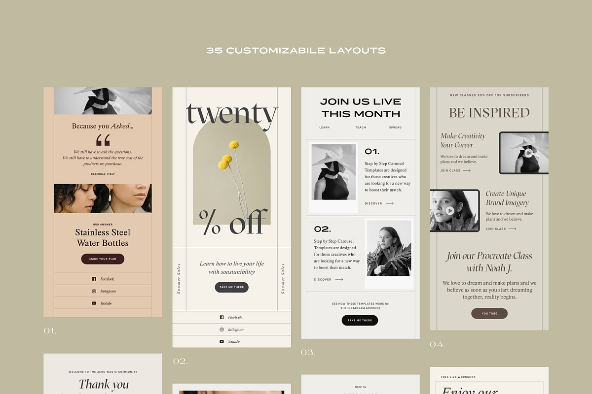 Sage Newsletter Templates, an Email Template by Sparrow & Snow (Photo 5 of 11)