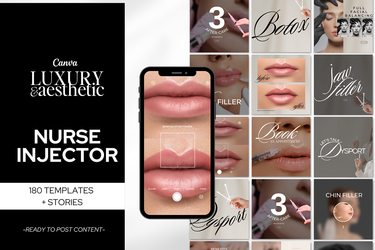 Botox & Fillers Canva Templates, a Social Media Template by Design Driven Media (Photo 2 of 4)