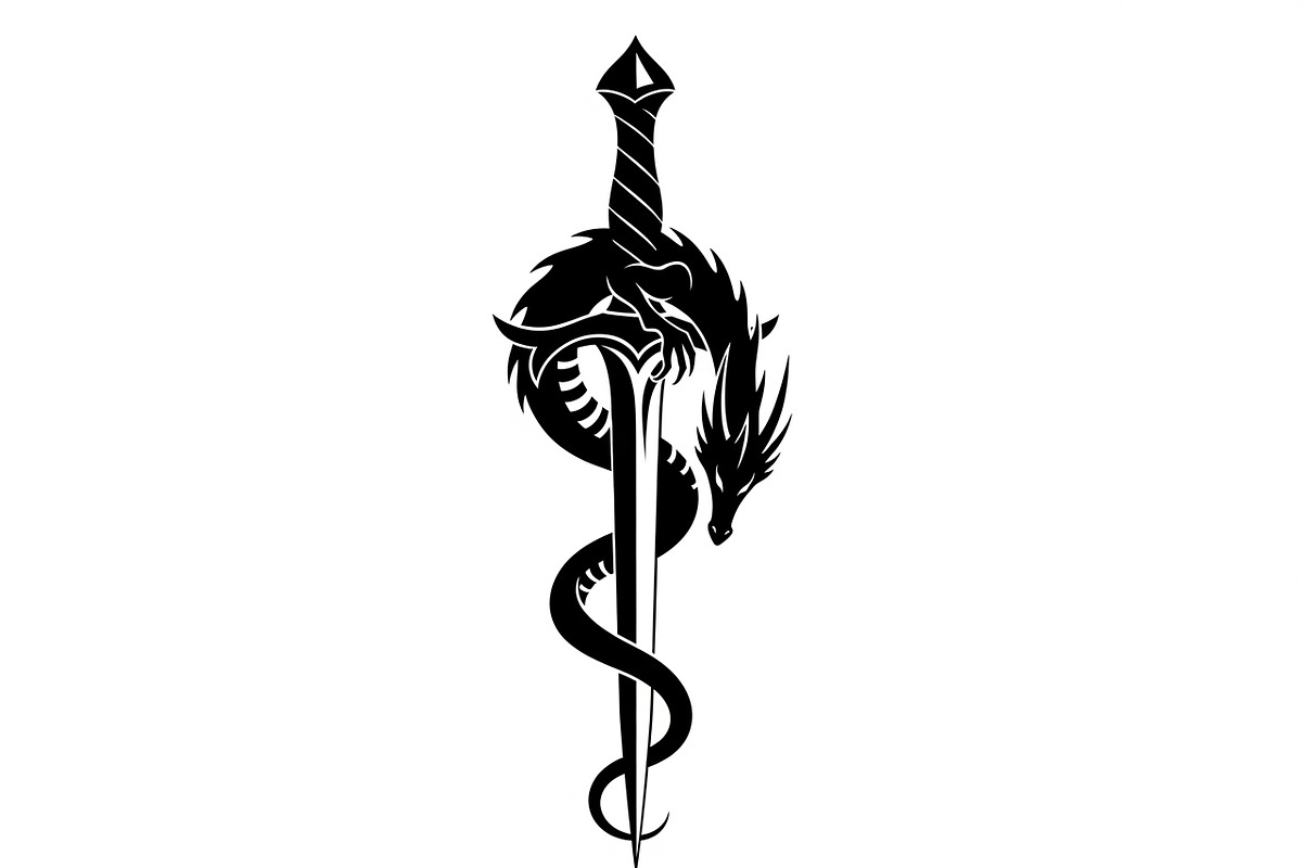 Dragon Sword Bundle, an Illustration by Designs_River (Photo 11 of 31)