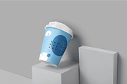 9 oz Paper Coffee Cup Mockups, a Cups & Container Mockup by megostudi0 (Thumbnail 2 of 6)