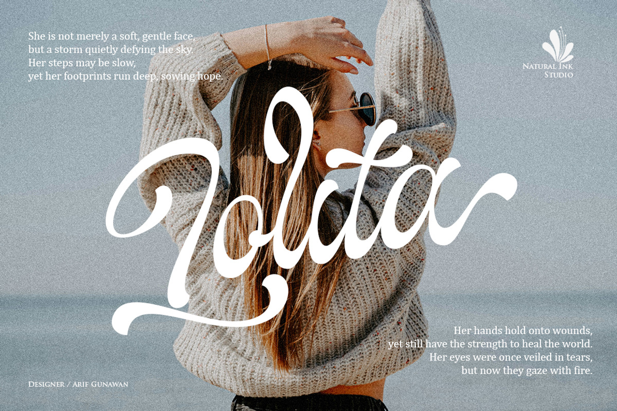 The Landing, a Script Font by Natural Ink Studio (Photo 9 of 10)