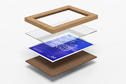 Photo Frame Mockup Exploded View, an Advertising Mockup by Mockups by Carlos Viloria (Thumbnail 2 of 6)