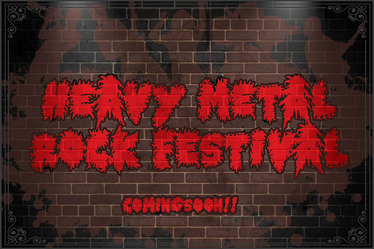 Horror Metal, a Font by Letterara (Photo 3 of 9)