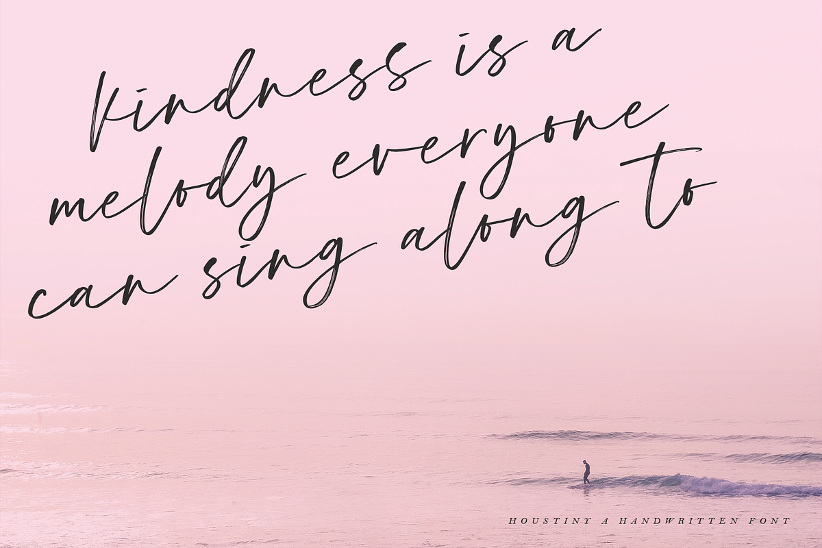Houstiny - Handwritten Font preview 8