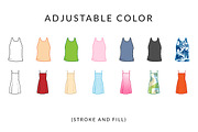 27 Clothes Illustrations + Bonus!, an Object Graphic by Around Seven Products (Thumbnail 3 of 5)