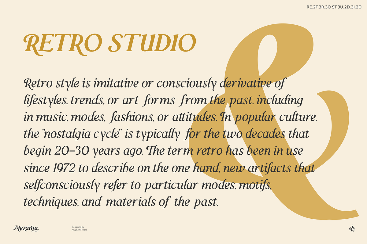 Mezarou, a Script Font by Aluyeah Studio (Photo 12 of 15)