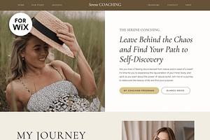 Wix Website Template Serene Coaching