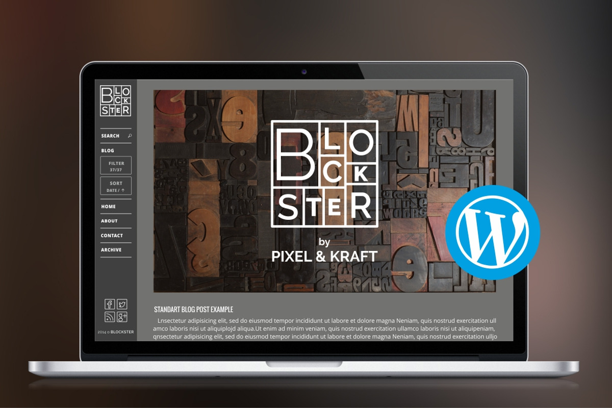 Blockster WP | Filter, Sort & More, a WordPress Template by Pixel & Kraft (Photo 1 of 5)