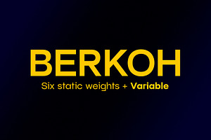 Berkoh | Sans Serif Font Family