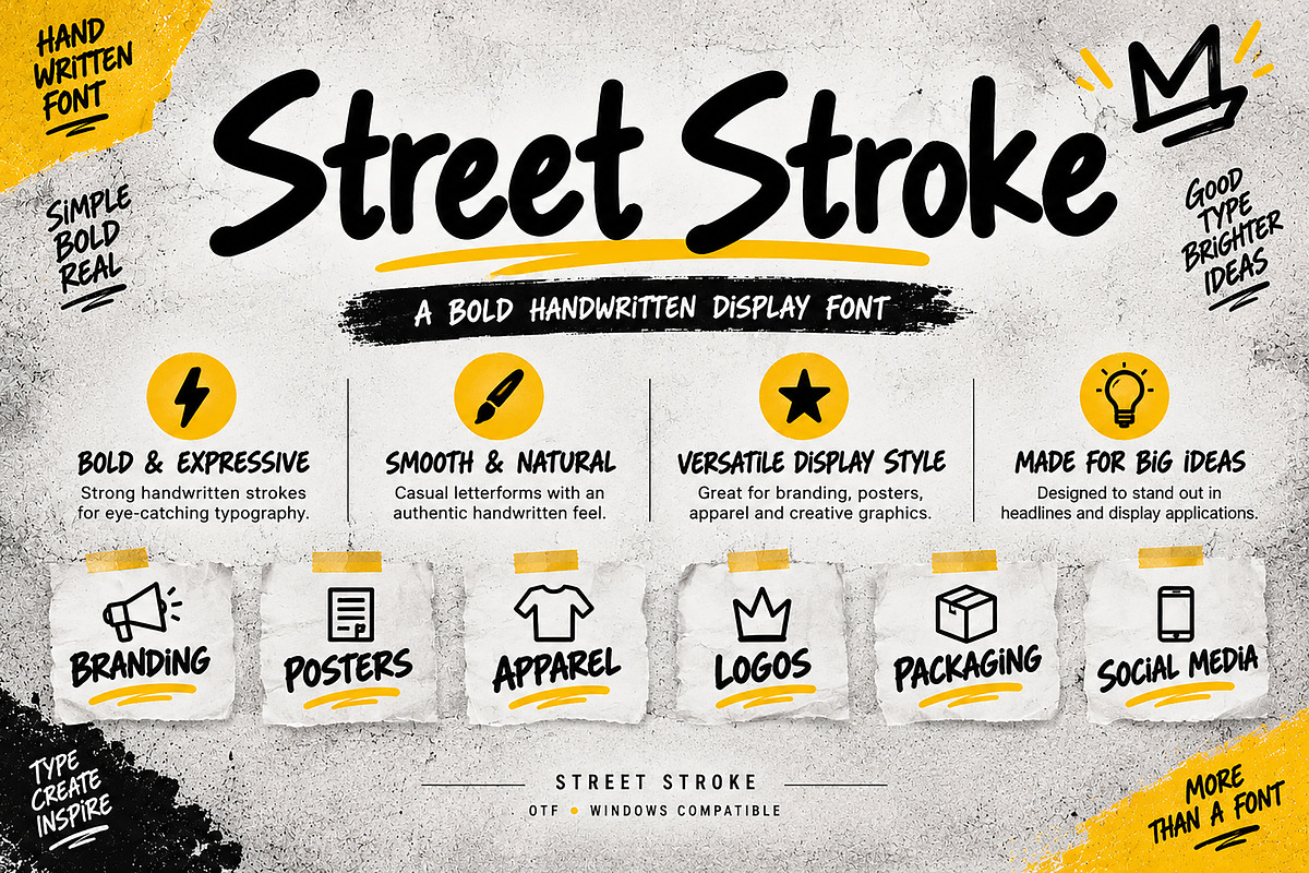 Street Stroke, a Handwritten Font by Wow Magic (Photo 2 of 5)