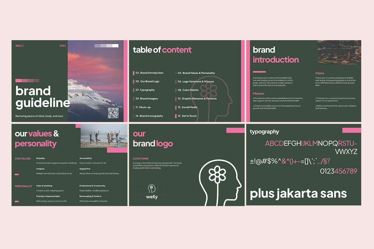 Calm & Modern Mental Health Brand preview 4