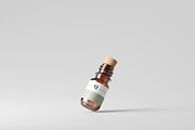 Amber Glass Bottle With Cork Mockup, a Cups & Container Mockup by pmvch (Thumbnail 4 of 10)
