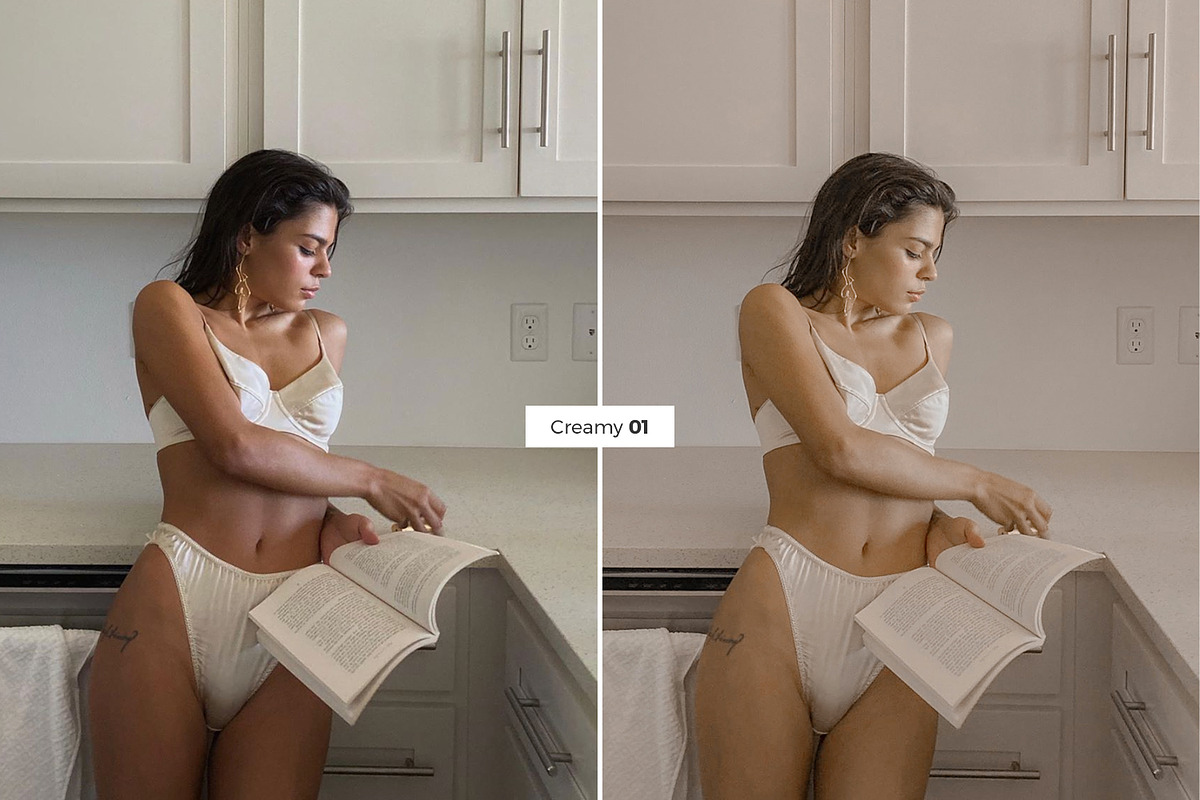 4 Lightroom Presets CREAMY, an Action Add-On by Graace Studio (Photo 5 of 8)