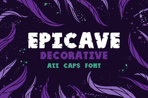Epicave All Caps Display Font preview 7