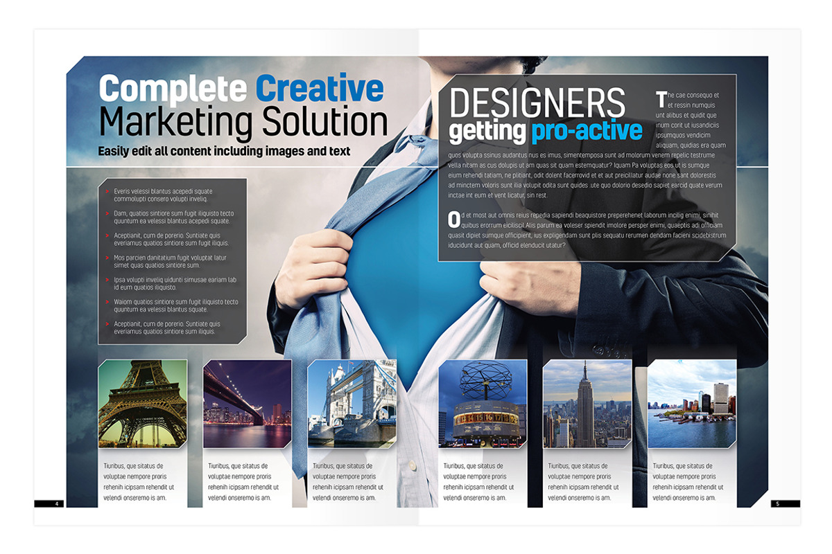 Magazine Template InDesign 01, a Magazine Template by Love Graphic Design (Photo 11 of 28)