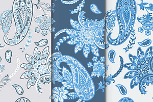 Paisley textile floral pattern