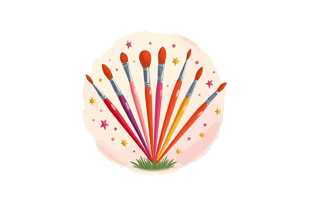 Art Brushes, Books, and School Time, an Object Graphic by Gfx_Store (Photo 11 of 13)