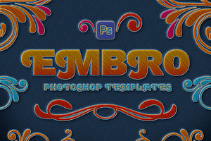 Embroidery Photoshop Mockups, a Product Mockup by Andrew Skoch Design