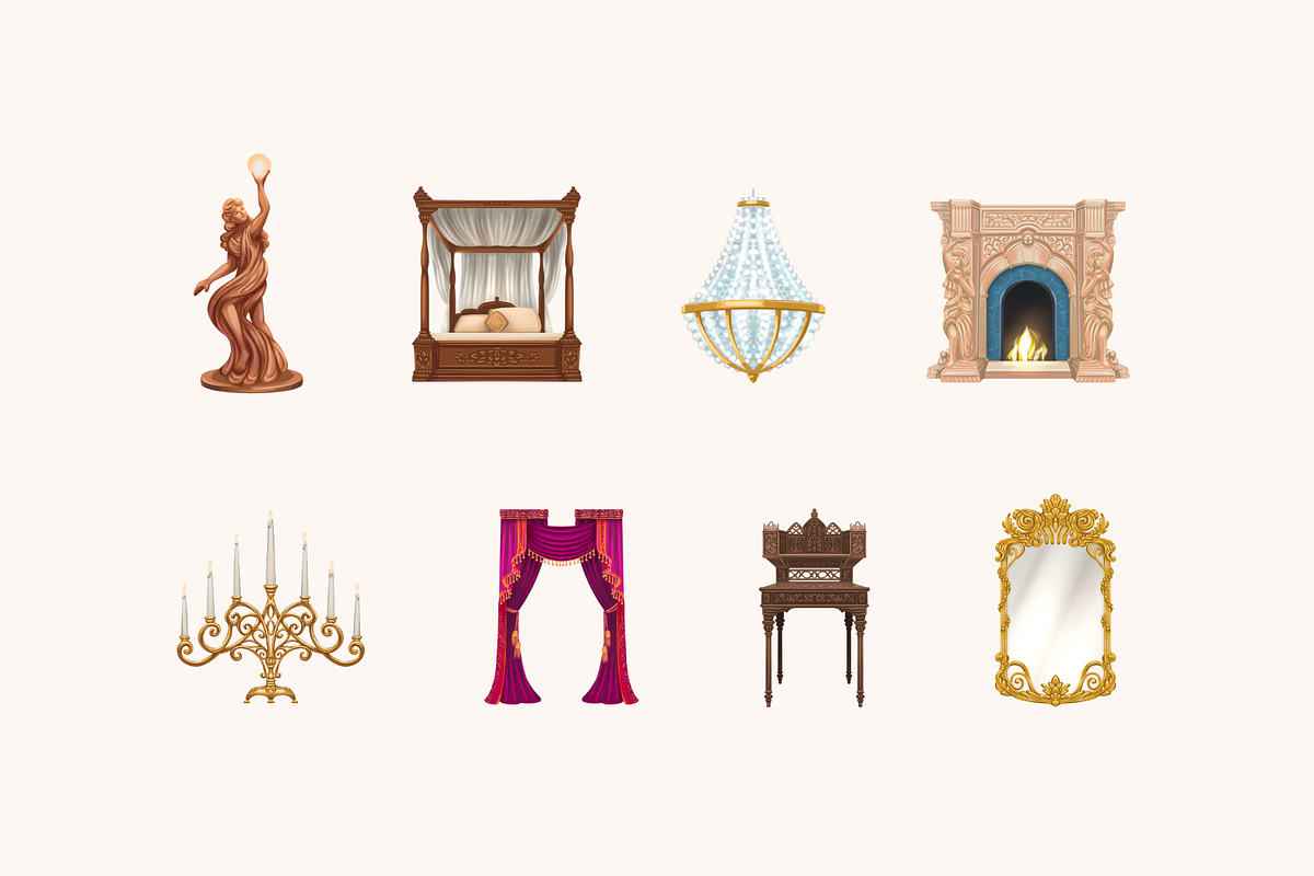 Ornate Interior Decor, an Object Graphic by Deemak Daksina (Photo 2 of 3)
