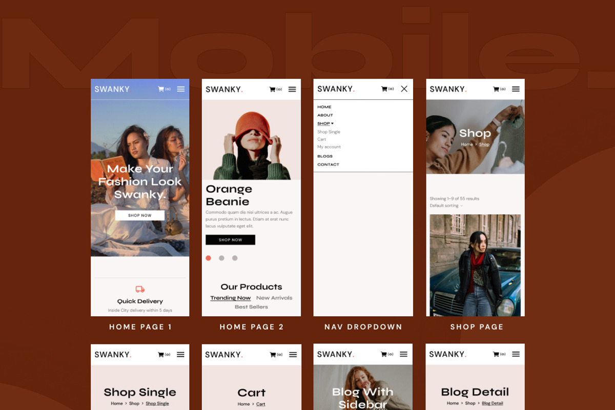 Swanky Fashion Store Figma Template, a Websites & App Template by TemplatesJungle (Photo 6 of 23)