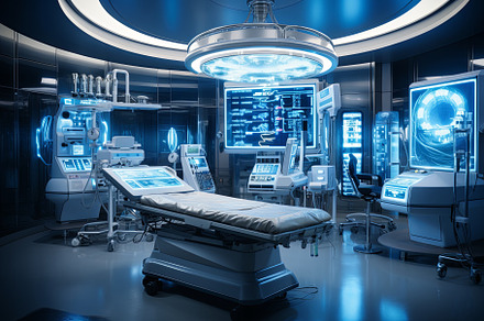 Equipment and medical devices in mod, an Abstract Photo by Pixeness