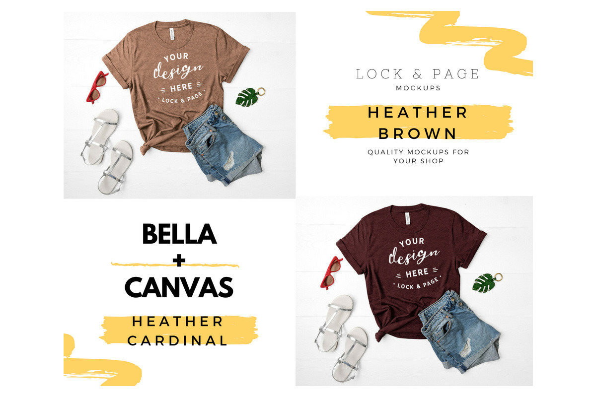 Bella Canvas 3001 Mega Bundle Mockup, a Shirt Mockup by lock and page (Photo 24 of 84)