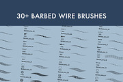 Barbed Wire Brush Set, a Brush Add-On by Zsolt Kosa Art (Thumbnail 5 of 6)