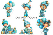 Whimsical Birthday Kids Clipart, an Illustration by Craft Nest (Thumbnail 6 of 6)