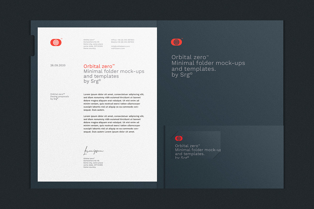 20 folder mock-ups & templates, a Product Mockup by Srg® (Photo 5 of 21)
