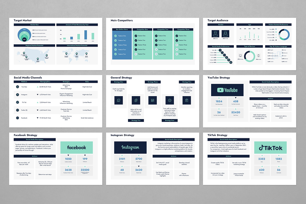 Social Media Strategy PowerPoint, a Presentation Template by JetzTemplates (Photo 3 of 4)