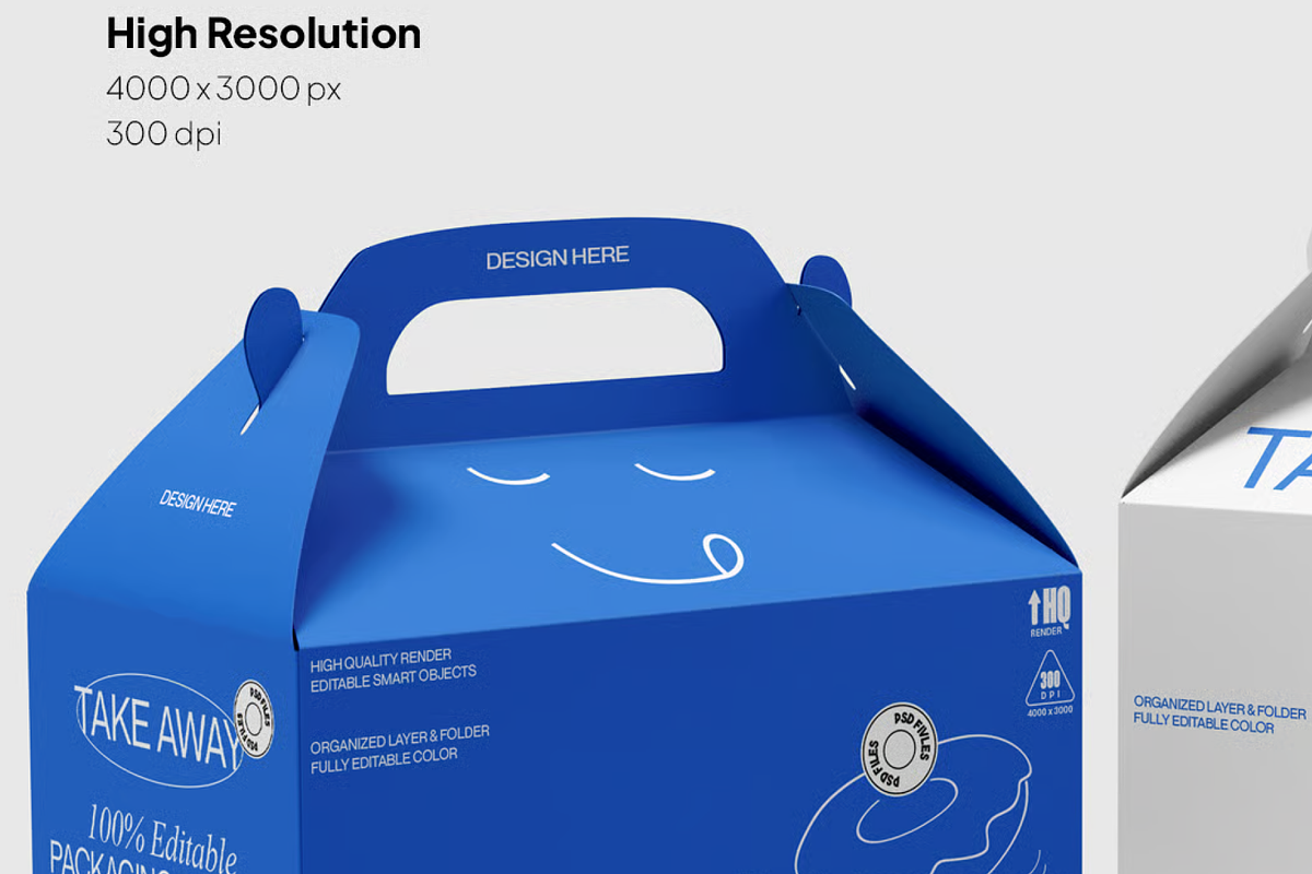 Takeaway Packaging Mockup, a Packaging Mockup by graphicsauce (Photo 3 of 4)