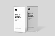 Standing Roll-Up Banner Mockup, a Product Mockup by graphypix (Thumbnail 3 of 4)