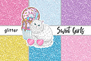 Sweet Girl Glitter, a Texture Graphic by GlamArtZhanna (Thumbnail 3 of 3)