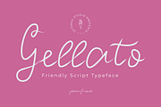 Gellato - Friendly Script Typeface, a Script Font by Jetsmax® Studio (Thumbnail 1 of 10)