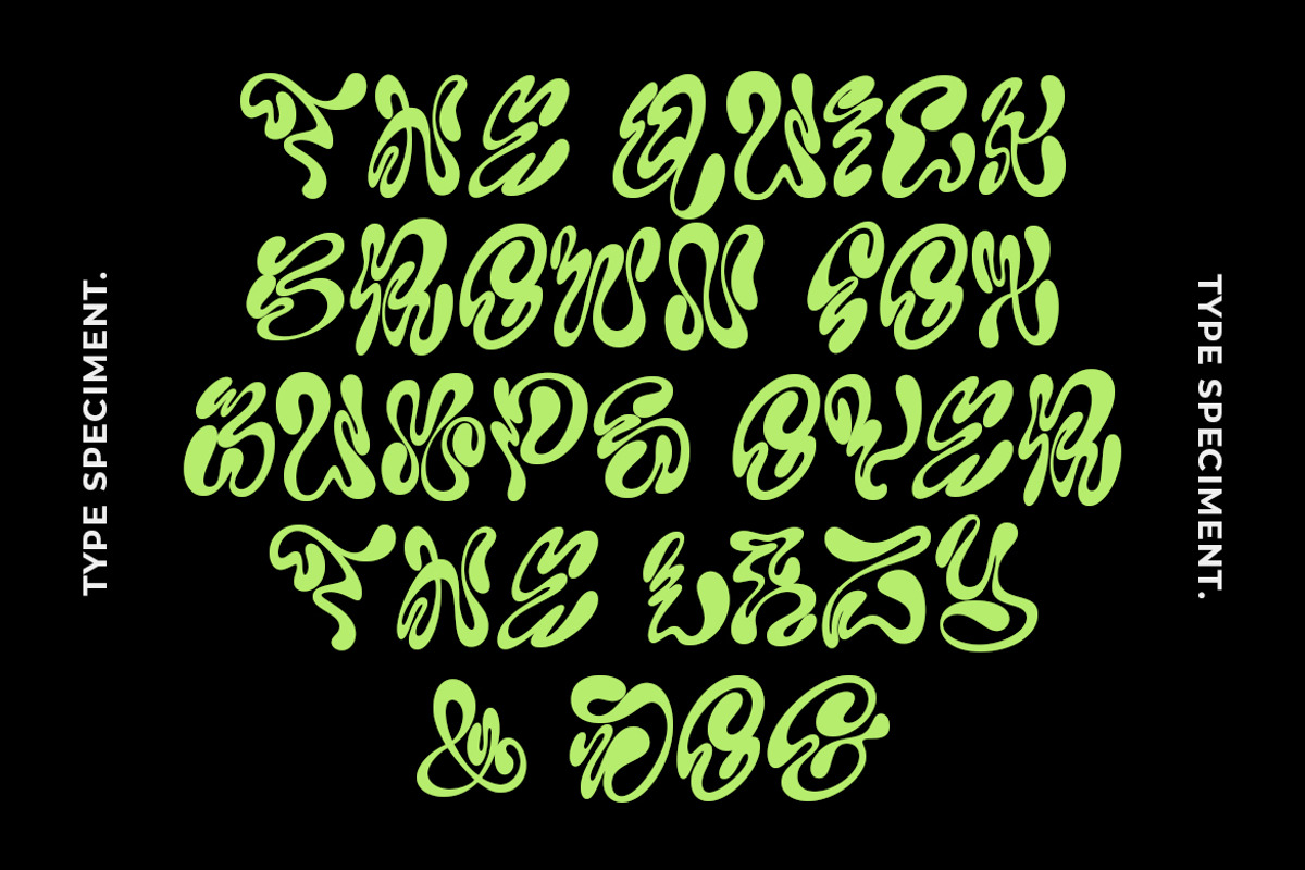 GF Maniac - Weird Display Font, a Handwritten Font by GroovyFontCo (Photo 3 of 7)