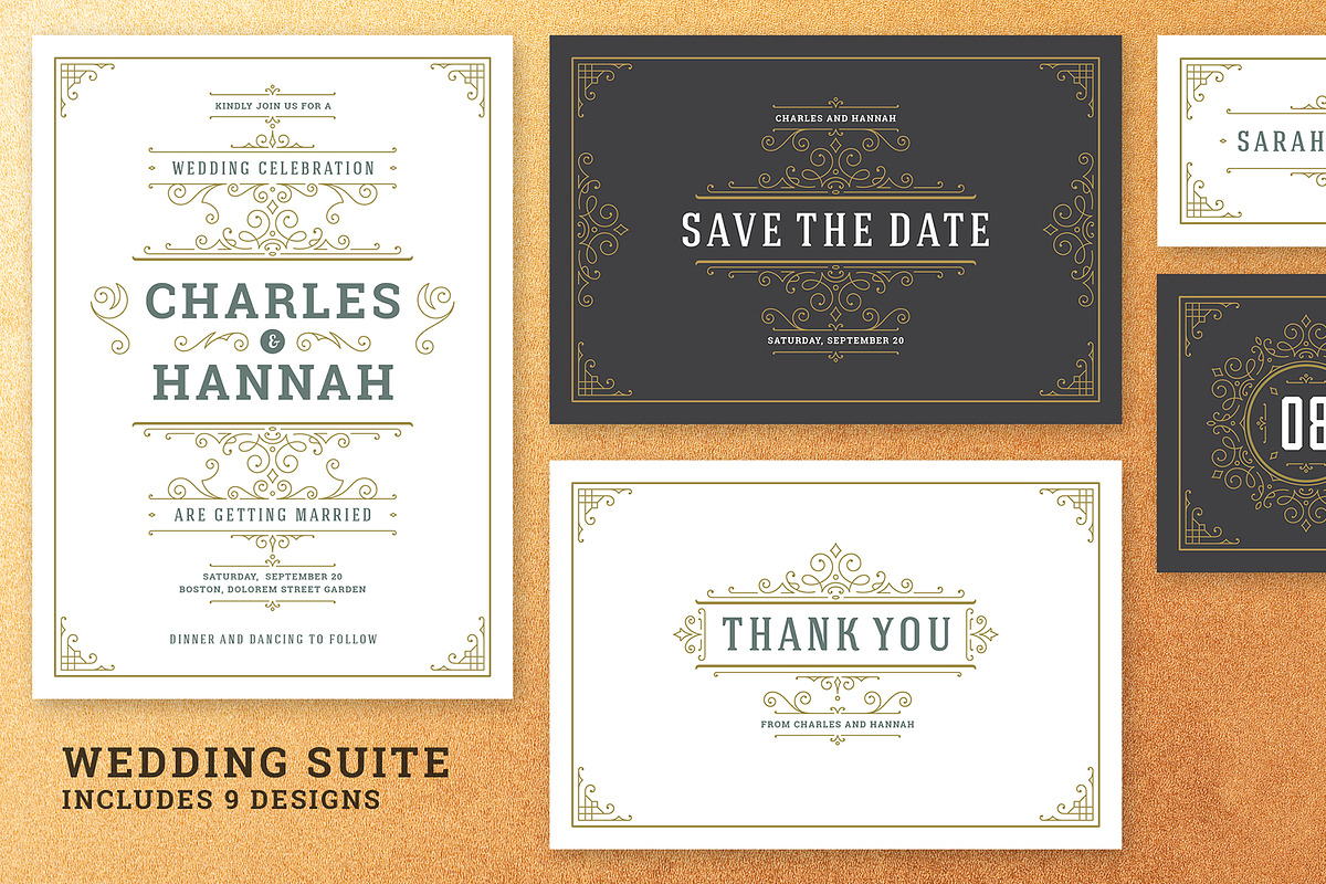 Wedding Invitation Suite, an Invitation Template by Vasya Kobelev (Photo 1 of 9)