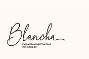 Blancha - Casual Handwritten Font, a Script Font by Fikryal Studio (Thumbnail 1 of 8)
