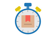 Stopwatch Flat Icon, an Icon by Pexelpy (Thumbnail 1 of 2)