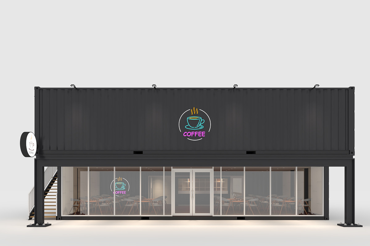 3D Model Container Cafe 14, an Architecture 3D Model by SR 3D Visual (Photo 3 of 19)