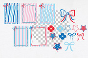 4th of July Stripes Background, a Seasonal Illustration by Daily.Designs (Thumbnail 2 of 3)