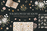 Wildflower Meadow pattern & clipart, a Pattern Graphic by Cozy pattern shop (Thumbnail 1 of 8)