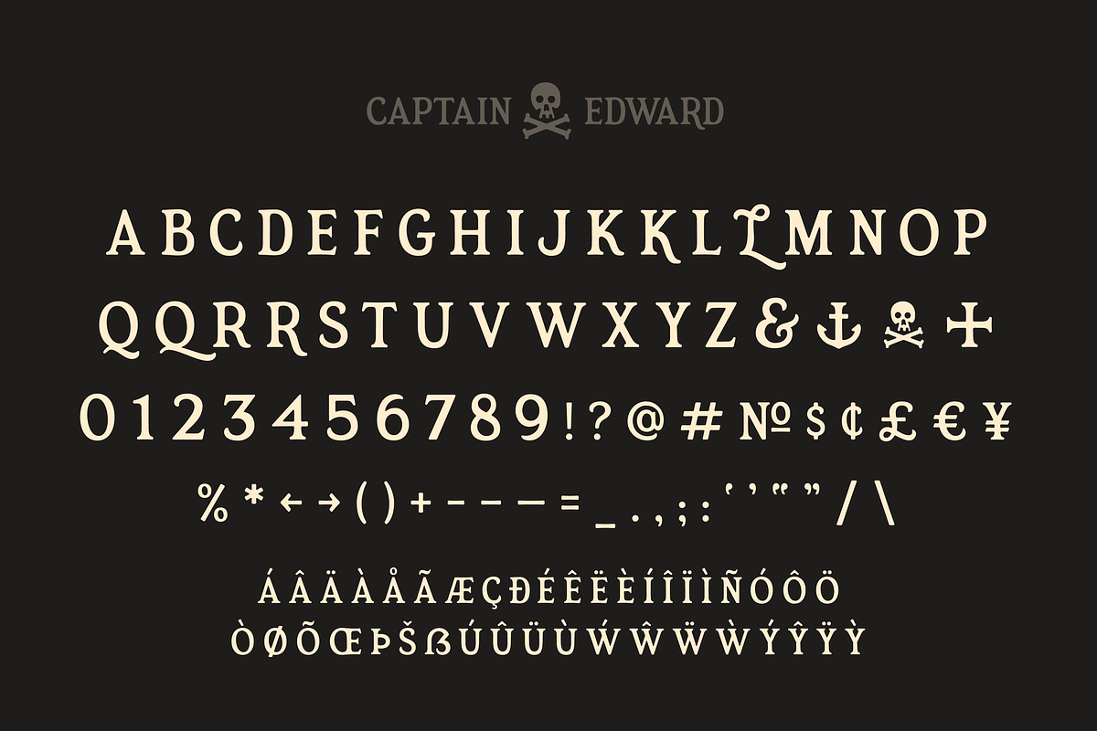 Captain Edward — Serif Display Font, a Sans Serif Font by SimpleBits® (Photo 2 of 5)